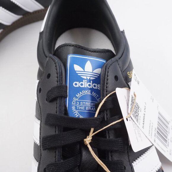 adidas Samba OG J Sneakers in Core Black/Cloud White - Juniors Size 7 IE3676 NEW - Picture 3 of 12